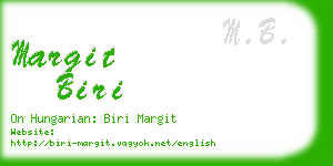 margit biri business card